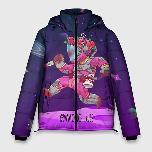 Мужская зимняя куртка Among Us Girl / 3D-Черный – фото 1