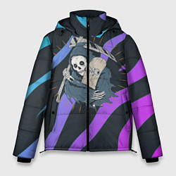 Куртка зимняя мужская Skate or die art, цвет: 3D-черный