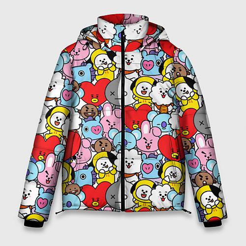 Мужская зимняя куртка BT21 BTS / 3D-Черный – фото 1