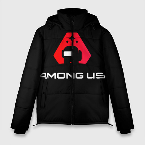 Мужская зимняя куртка Among Us Логотип / 3D-Черный – фото 1