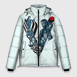 Куртка зимняя мужская Викинги, цвет: 3D-черный