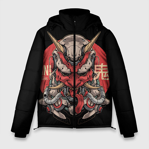 Мужская зимняя куртка Cyber Oni Samurai / 3D-Черный – фото 1