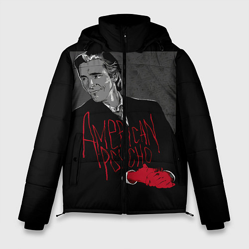 Мужская зимняя куртка Американский психопат / 3D-Светло-серый – фото 1