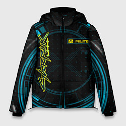 Куртка зимняя мужская Cyberpunk Militech Corporation, цвет: 3D-черный