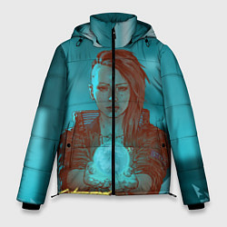 Куртка зимняя мужская Cyberpunk 2077 V, цвет: 3D-черный