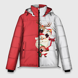 Куртка зимняя мужская С Новым Годом!, цвет: 3D-черный