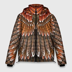 Куртка зимняя мужская Оперение: орел, цвет: 3D-черный