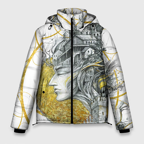 Мужская зимняя куртка Мечты города / 3D-Черный – фото 1