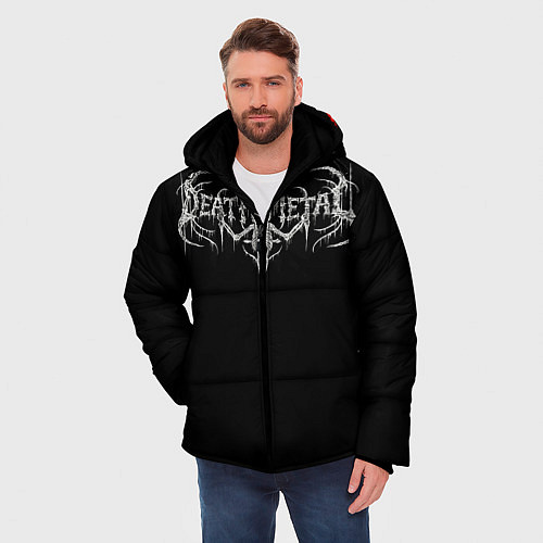 Мужская зимняя куртка Deathmetal / 3D-Светло-серый – фото 3