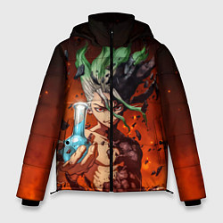 Куртка зимняя мужская Доктор Стоун, цвет: 3D-красный
