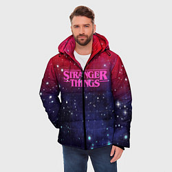 Куртка зимняя мужская Stranger Things, цвет: 3D-черный — фото 2