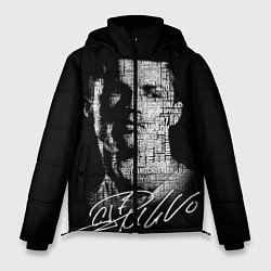 Куртка зимняя мужская Кристиано Рональдо автограф, цвет: 3D-черный