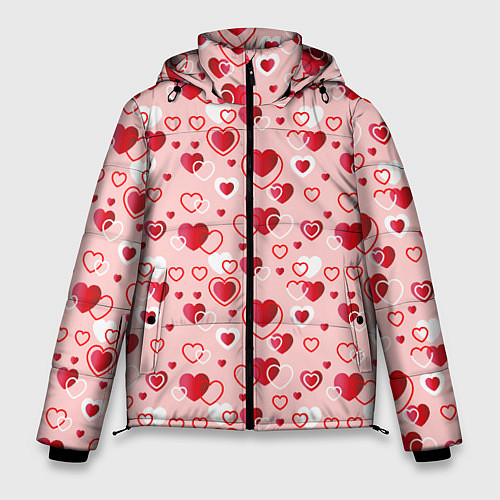 Мужская зимняя куртка Любовь / 3D-Черный – фото 1