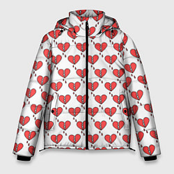 Куртка зимняя мужская Разбитое Сердце, цвет: 3D-светло-серый