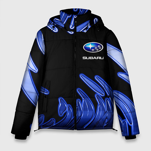 Мужская зимняя куртка Subaru / 3D-Черный – фото 1