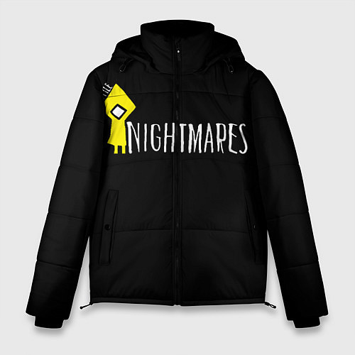 Мужская зимняя куртка Little Nightmares / 3D-Черный – фото 1