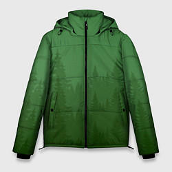 Куртка зимняя мужская Зеленый Лес, цвет: 3D-черный