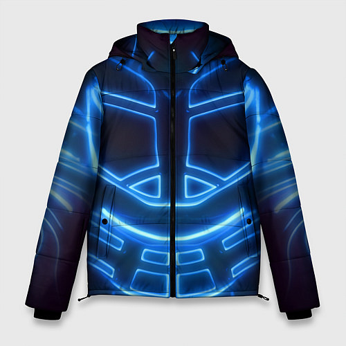 Мужская зимняя куртка Неоновая броня Neon Armor / 3D-Светло-серый – фото 1