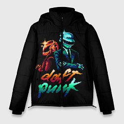 Куртка зимняя мужская Daft Punk, цвет: 3D-красный