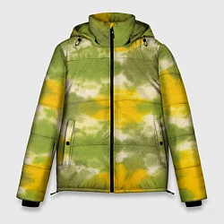 Куртка зимняя мужская Разводы краски, цвет: 3D-черный