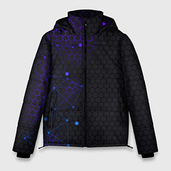 Куртка зимняя мужская СОТЫ НЕОН - ГЕОМЕТРИЯ, цвет: 3D-черный