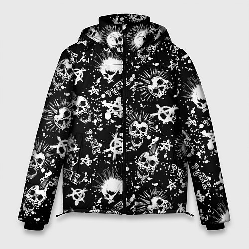 Мужская зимняя куртка Панк / 3D-Черный – фото 1