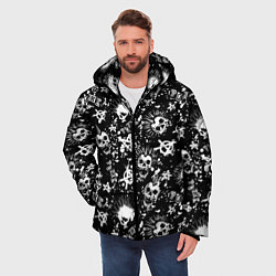 Куртка зимняя мужская Панк, цвет: 3D-черный — фото 2