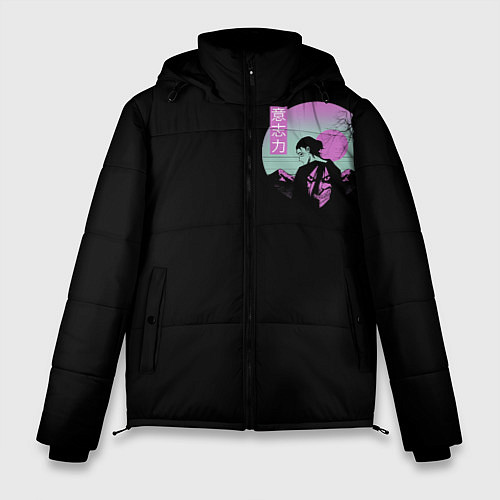 Мужская зимняя куртка Атака Титанов / 3D-Черный – фото 1