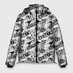 Куртка зимняя мужская Rock music, цвет: 3D-черный