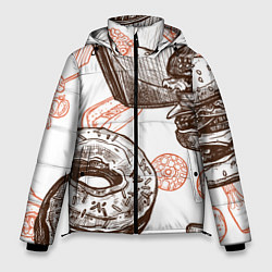 Куртка зимняя мужская Вкусности, цвет: 3D-светло-серый