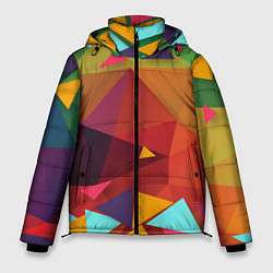 Куртка зимняя мужская Геометрическая Абстракция, цвет: 3D-черный