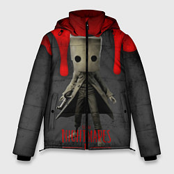 Куртка зимняя мужская Little Nightmares 2 кровь, цвет: 3D-черный