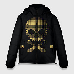 Куртка зимняя мужская Пиратский через из золота, цвет: 3D-черный