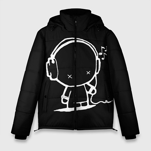 Мужская зимняя куртка Меломан / 3D-Черный – фото 1