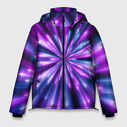 Куртка зимняя мужская Неоновые стрелы, цвет: 3D-светло-серый