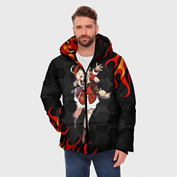 Куртка зимняя мужская Genshin Impact - Klee, цвет: 3D-черный — фото 2