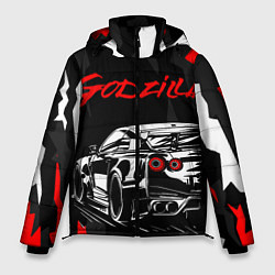 Куртка зимняя мужская NISSAN GT-R GODZILLA, цвет: 3D-черный
