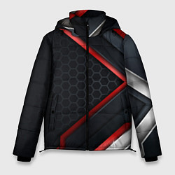 Куртка зимняя мужская Luxury Black 3D СОТЫ, цвет: 3D-светло-серый