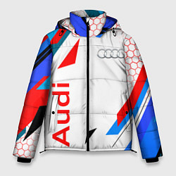 Куртка зимняя мужская AUDI АУДИ SPORT, цвет: 3D-черный