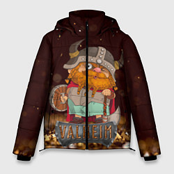 Куртка зимняя мужская Valheim мультяшный викинг, цвет: 3D-красный