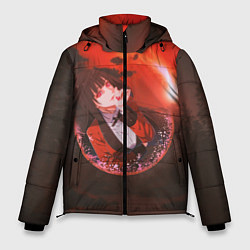 Куртка зимняя мужская Kakegurui Yumeko Jabami art, цвет: 3D-черный