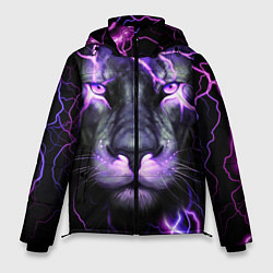 Куртка зимняя мужская НЕОНОВЫЙ ЛЕВ NEON LION, цвет: 3D-черный