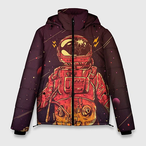 Мужская зимняя куртка Космос / 3D-Черный – фото 1