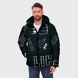 Куртка зимняя мужская Лайк, цвет: 3D-черный — фото 2