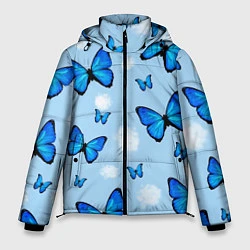 Куртка зимняя мужская Бабочки Моргенштерна, цвет: 3D-красный