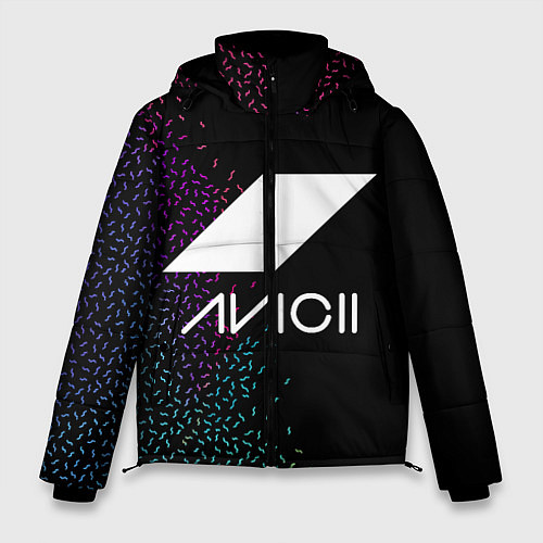 Мужская зимняя куртка AVICII RAIBOW STYLE / 3D-Черный – фото 1