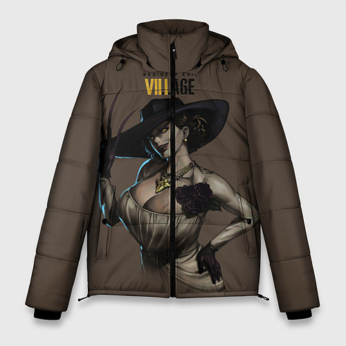 Мужская зимняя куртка Resident Evil Lady Dumitrescu / 3D-Черный – фото 1