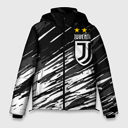 Куртка зимняя мужская JUVENTUS ЮВЕНТУС БРЫЗГИ, цвет: 3D-светло-серый