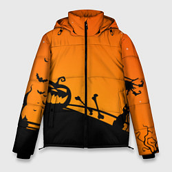 Куртка зимняя мужская Хэллоуин, цвет: 3D-светло-серый
