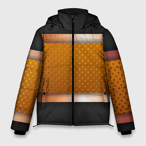 Мужская зимняя куртка 3d gold black / 3D-Черный – фото 1